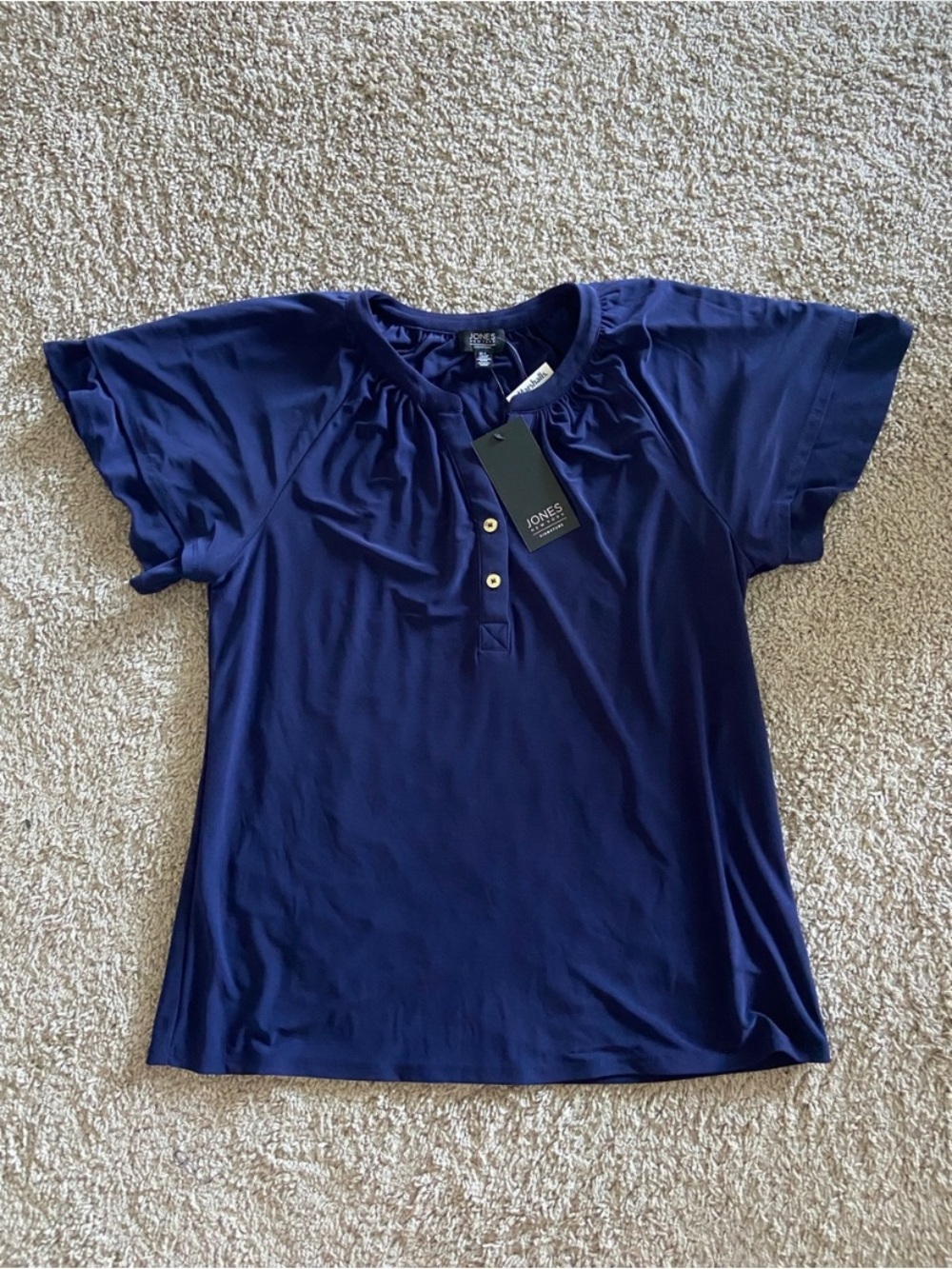 NWT Navy Blouse - Adult Small